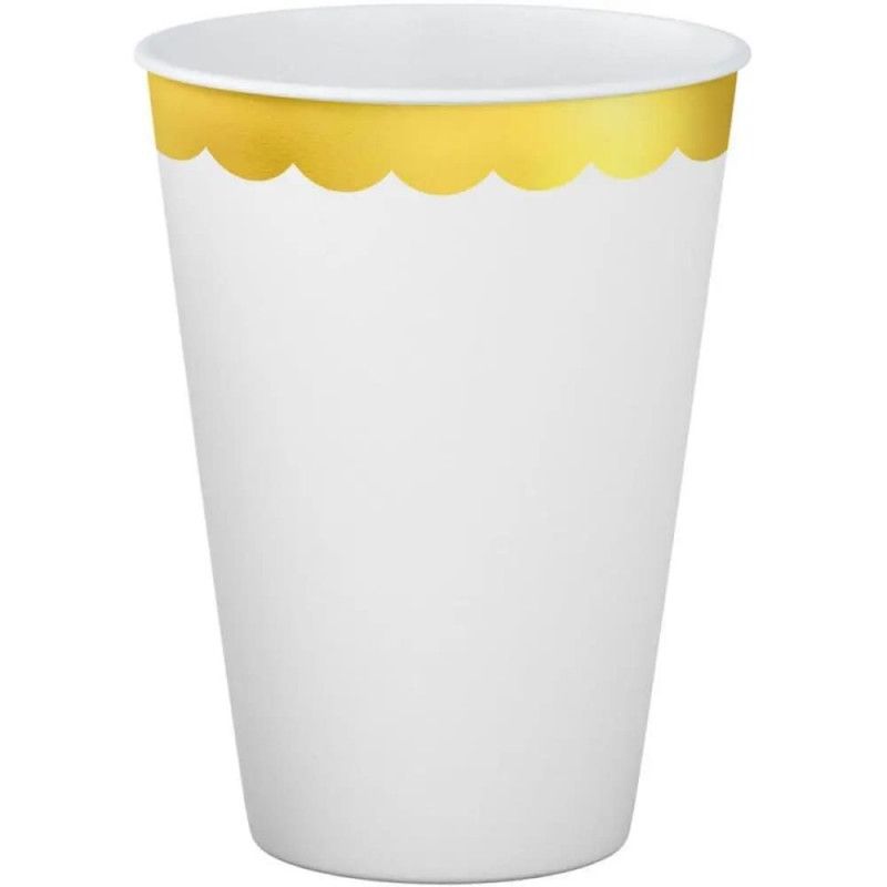 COPO DESCARTAVEL 250ML PAPEL METALICO LUXO - REF. 4946 - 1 UNIDADE
