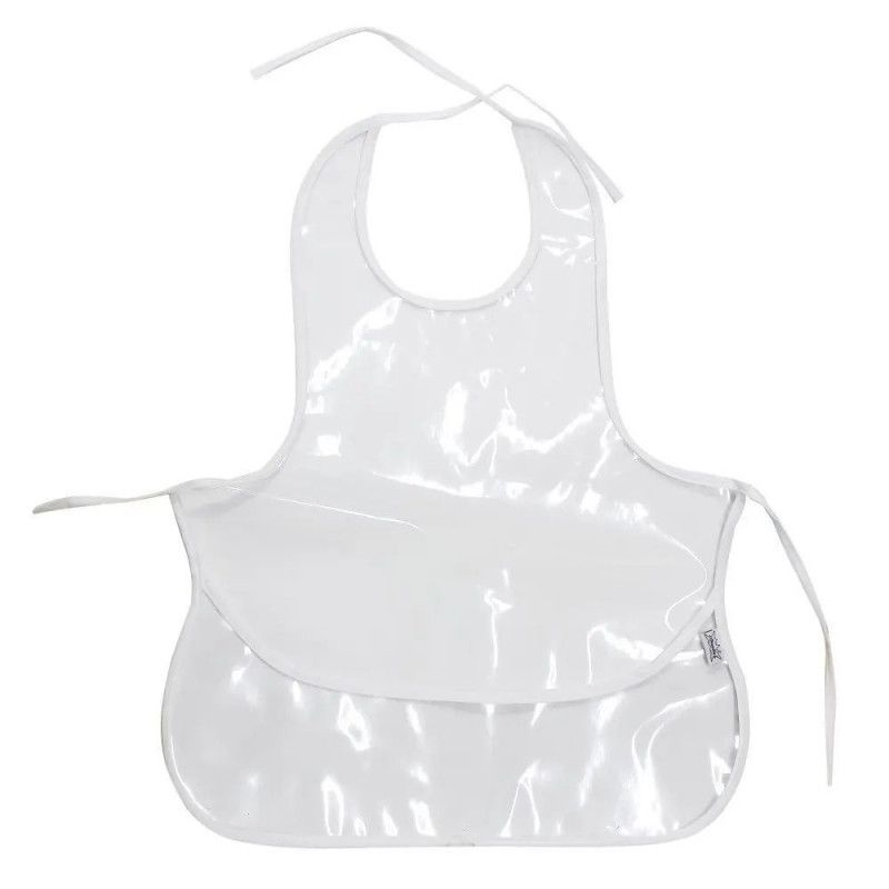 AVENTAL ESCOLAR LISO CRISTAL FRENTE COM BOLSO - REF. 494 - 1 UNIDADE