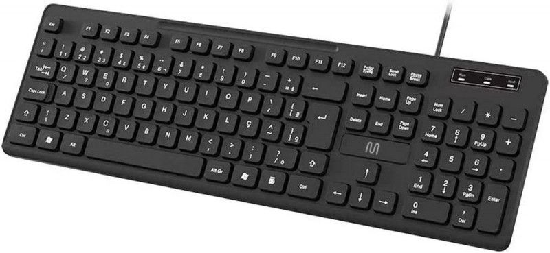 TECLADO BASICO USB PRETO SOFT SILENCE MULTILASER - REF. TC144 - 1 UNIDADE