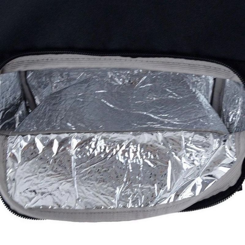 MOCHILETE PRETO THERMO COM BOLSO TERMICO CONTAINER DERMIWIL - REF. 11947 - 1 UNIDADE