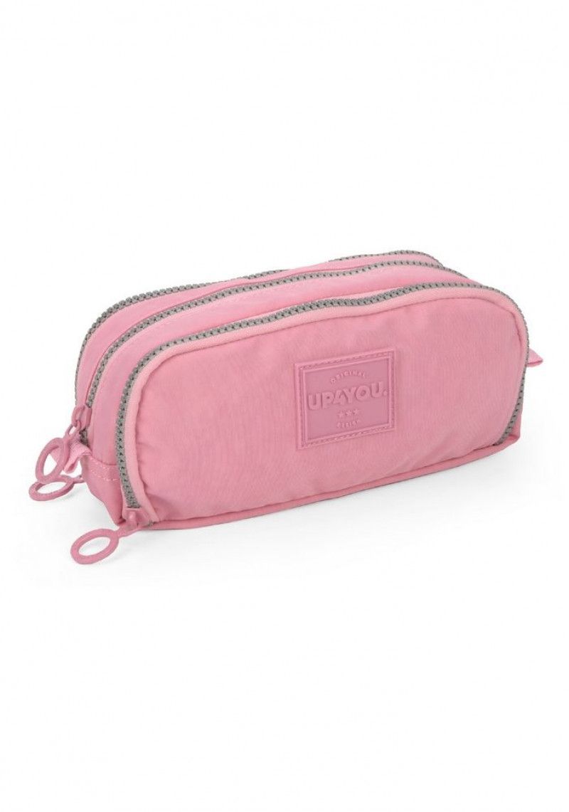 ESTOJO TRIPLO UP4YOU LUXCEL - REF. ET40768UP-ROSA CLARO - 1 UNIDADE