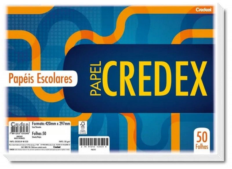 PAPEL CREDEX A3 180G BRANCO-DIPLOM/OPALINE - 277393 PACOTE COM 50 FOLHAS