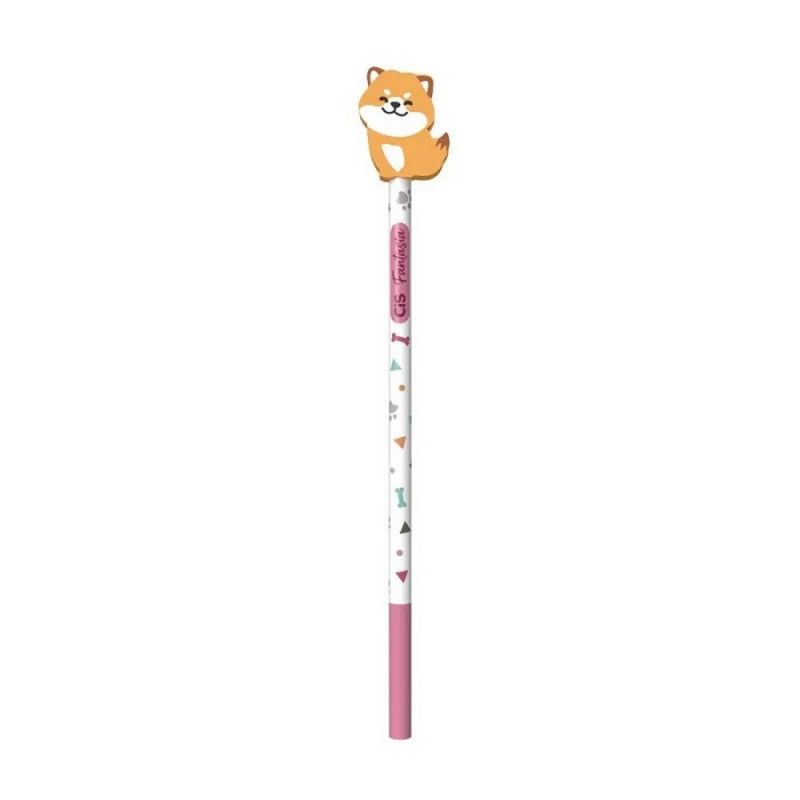 LAPIS PRETO HB REDONDO COM BORRACHA PETS CIS - PACOTE COM 24 UNIDADES - REF. 48.9108