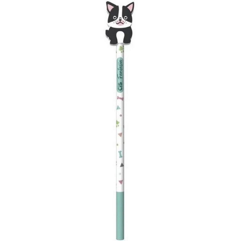 LAPIS PRETO HB REDONDO COM BORRACHA PETS CIS - PACOTE COM 24 UNIDADES - REF. 48.9108