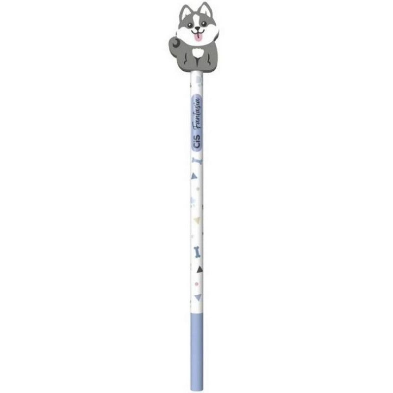 LAPIS PRETO HB REDONDO COM BORRACHA PETS CIS - PACOTE COM 24 UNIDADES - REF. 48.9108