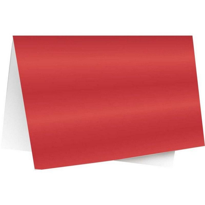 PAPEL LAMINADO 45X59CM VERMELHO COM 40 FOLHAS CROMUS - REF. 578410 - 1 PACOTE
