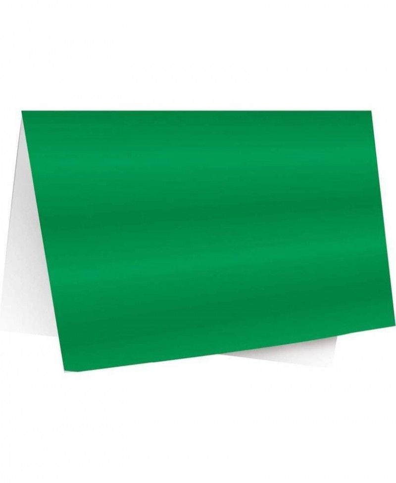 PAPEL LAMINADO 45X59CM VERDE CROMUS - REF. 578409 - PACOTE COM 40 UNIDADES