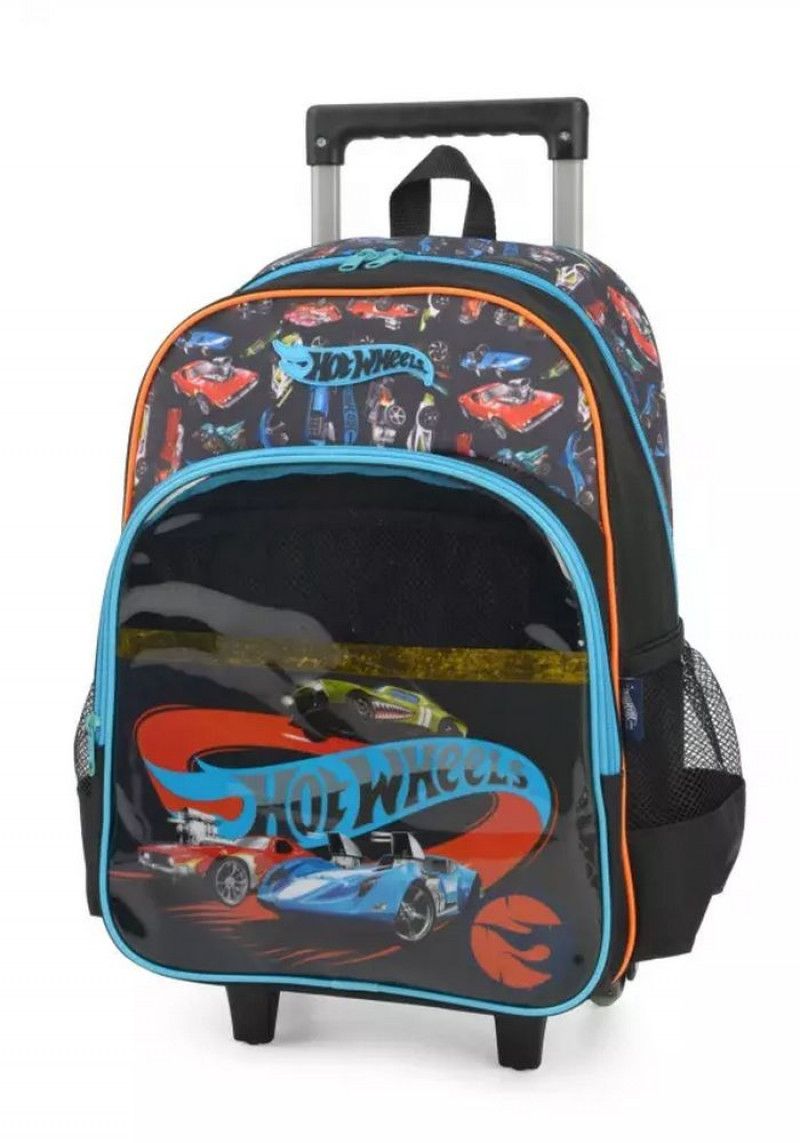 MOCHILETE HOTWHEELS PRETO LUXCEL - REF. IC38252HW-PTO - 1 UNIDADE