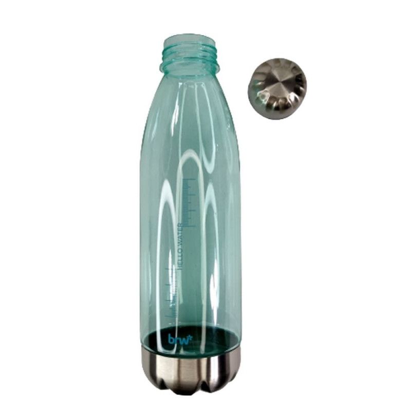 GARRAFA 700ML PLASTICA COM TAMPA BRW - REF. GA0208 TURQUESA - 1 UNIDADE