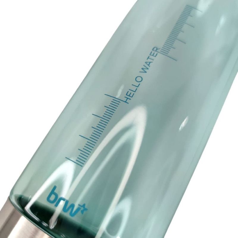 GARRAFA 700ML PLASTICA COM TAMPA BRW - REF. GA0208 TURQUESA - 1 UNIDADE