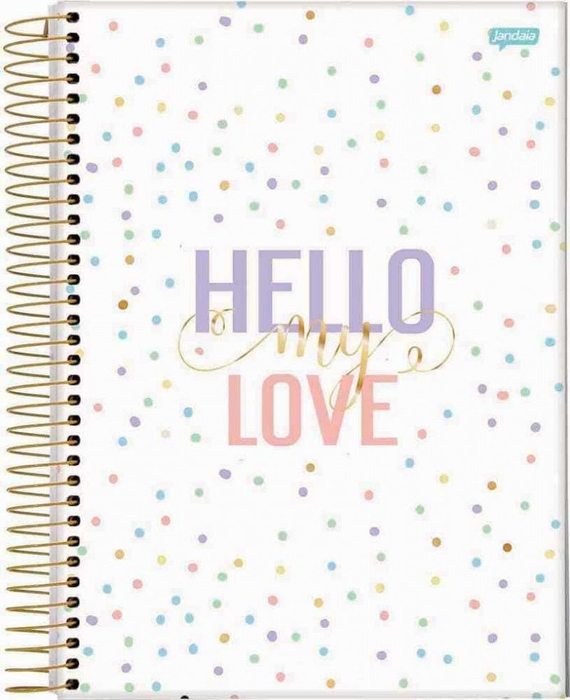 CADERNO 1 MATERIA CAPA DURA 80FL LA CREME JANDAIA - REF. 69016 - PACOTE COM 4 UNIDADES