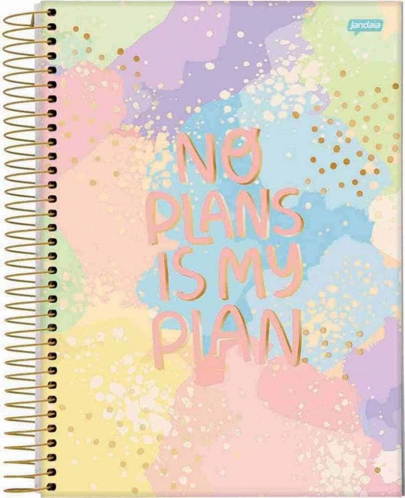 CADERNO 1 MATERIA CAPA DURA 80FL LA CREME JANDAIA - REF. 69016 - PACOTE COM 4 UNIDADES
