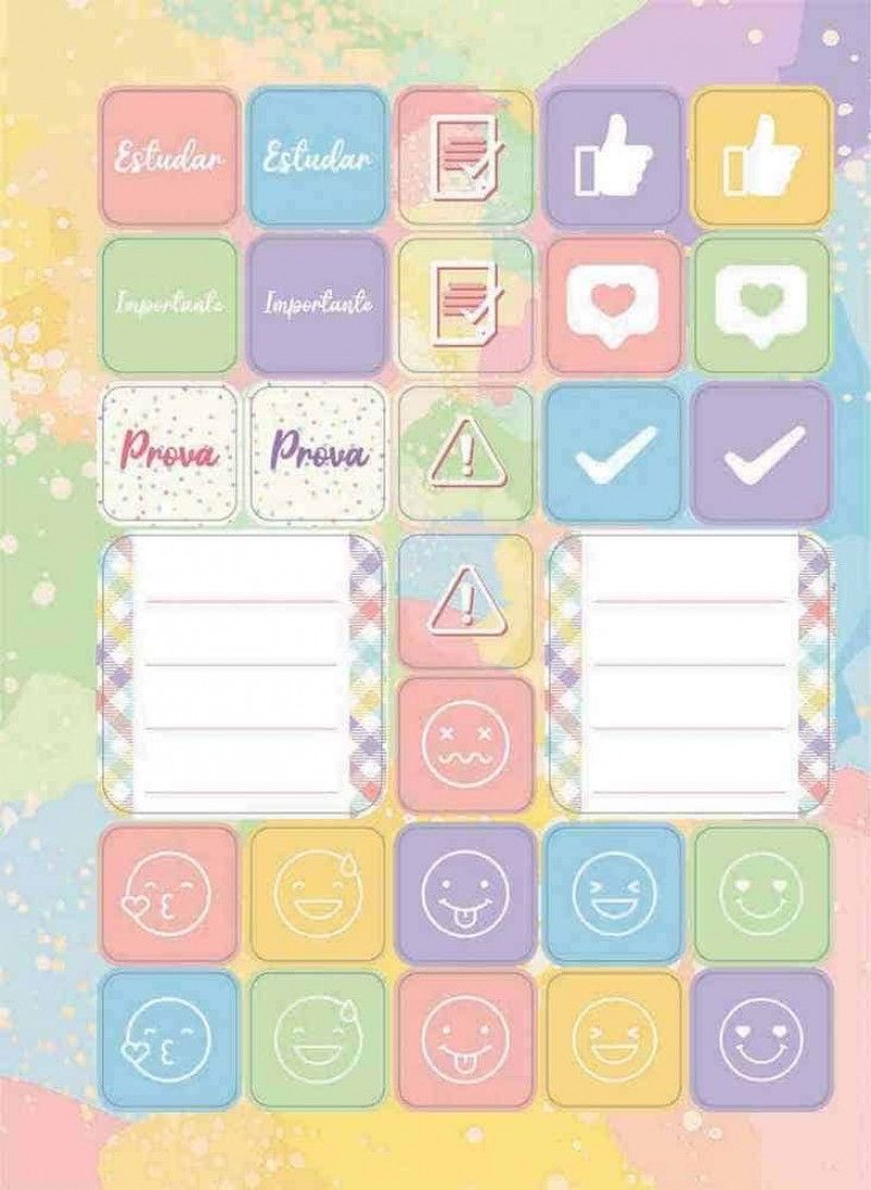 CADERNO 1 MATERIA CAPA DURA 80FL LA CREME JANDAIA - REF. 69016 - PACOTE COM 4 UNIDADES