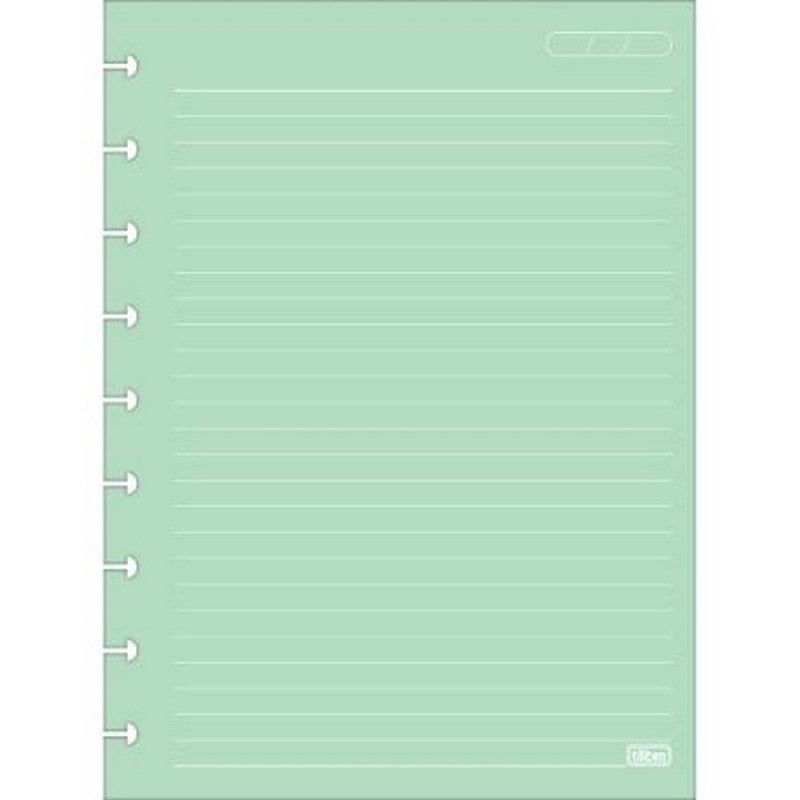 BLOCO PARA FICHARIO 80 FOLHAS TILIDISCO COLORIDO TILIBRA - REF. 34180 - 1 UNIDADE