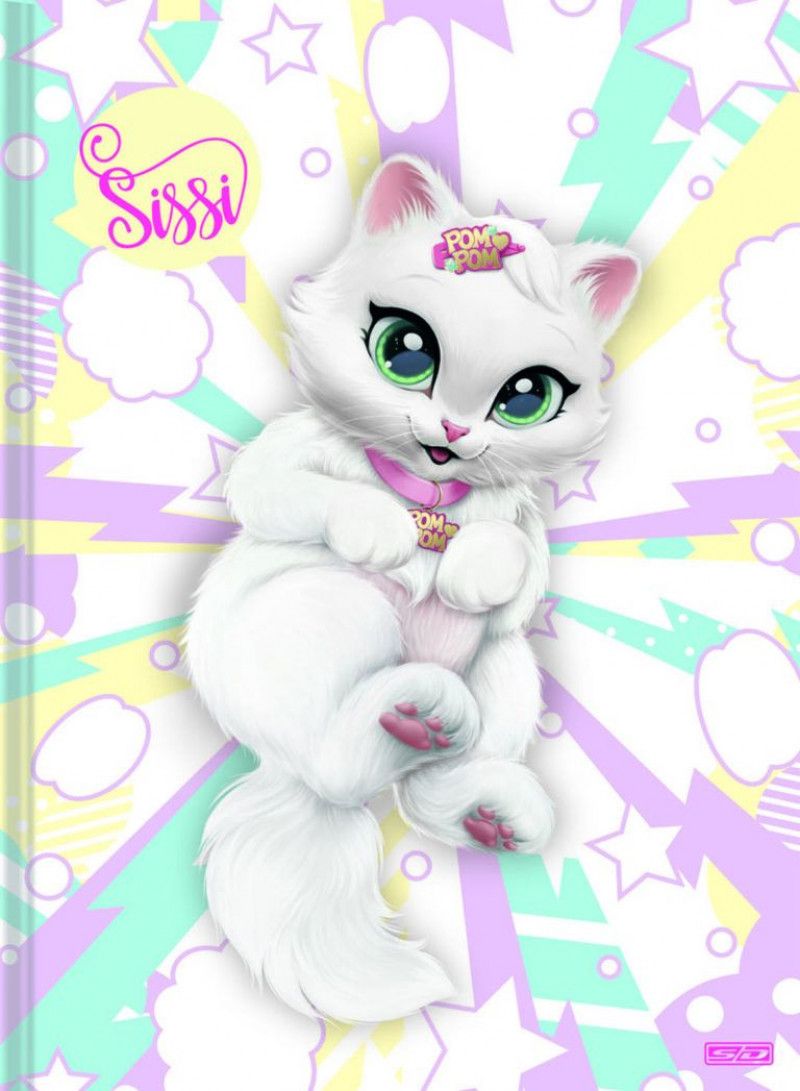 CADERNO BROCHURAO CAPA DURA 48 FOLHAS SISSI SAO DOMINGOS - REF. 223030 - PACOTE COM 10 UNIDADES