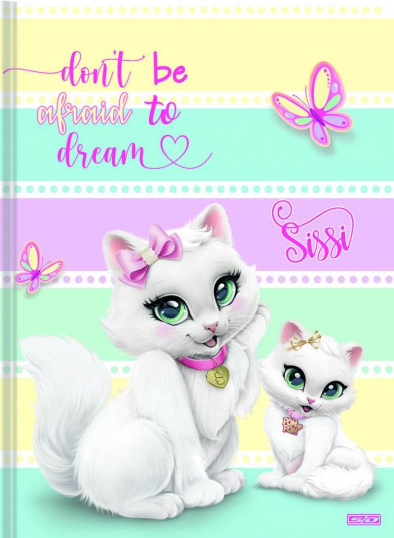 CADERNO BROCHURAO CAPA DURA 48 FOLHAS SISSI SAO DOMINGOS - REF. 223030 - PACOTE COM 10 UNIDADES