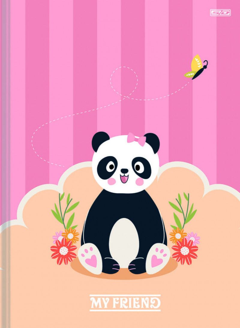 CADERNO BROCHURA 1/4 CAPA DURA 48FL MY FRIEND SAO DOMINGOS - REF. 222023 - PACOTE COM 10 UNIDADES