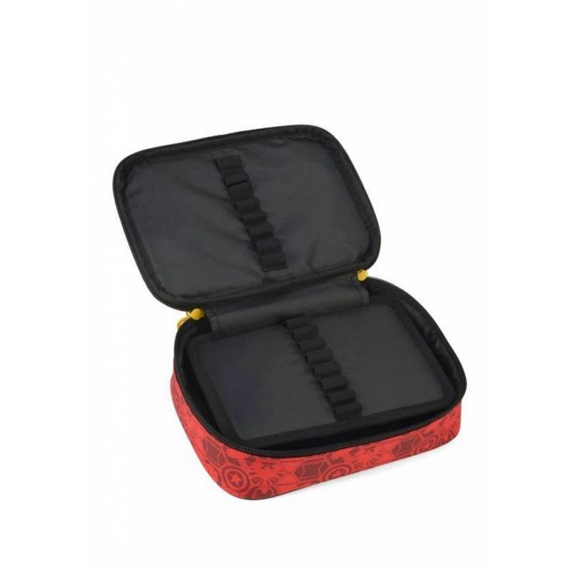 ESTOJO BOX HOMEM DE FERRO AVENGERS IRON MAN VERMELHO LUXCEL - 1 UNIDADE - REF. EI38055AG-VM