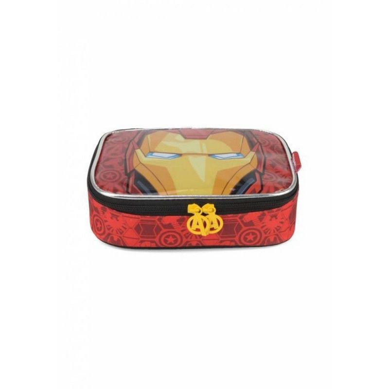 ESTOJO BOX HOMEM DE FERRO AVENGERS IRON MAN VERMELHO LUXCEL - 1 UNIDADE - REF. EI38055AG-VM