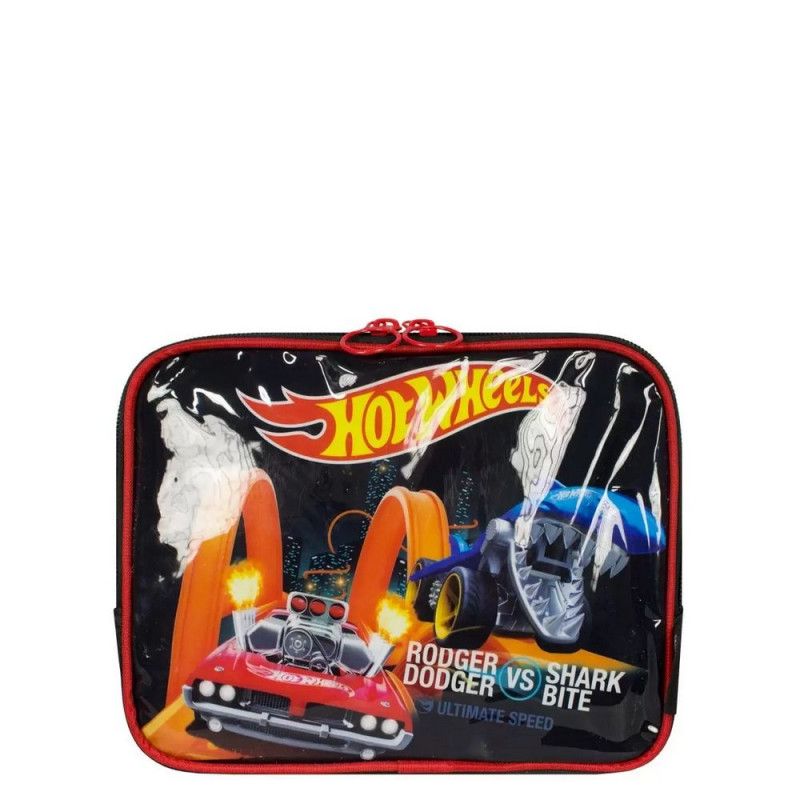 LANCHEIRA COM ALCA HOTWHEELS PRETO - 1 UNIDADE - REF. LA38453HW-PTO