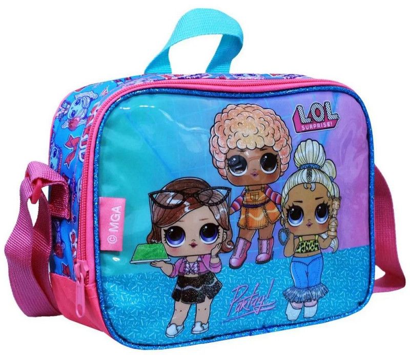 LANCHEIRA COM ALCA L.O.L AZUL LUXCEL - 1 UNIDADE - REF. LA38853LO-AZ