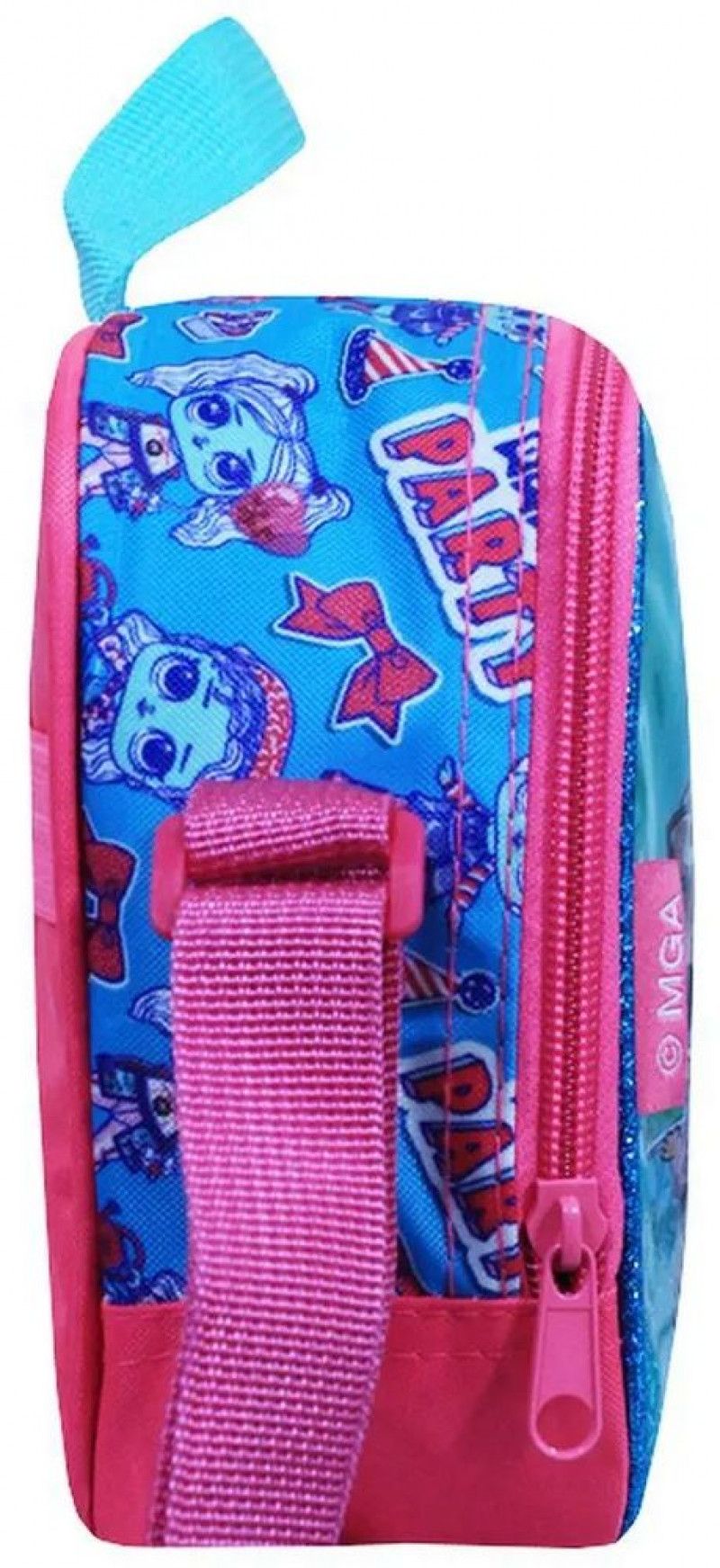 LANCHEIRA COM ALCA L.O.L AZUL LUXCEL - 1 UNIDADE - REF. LA38853LO-AZ