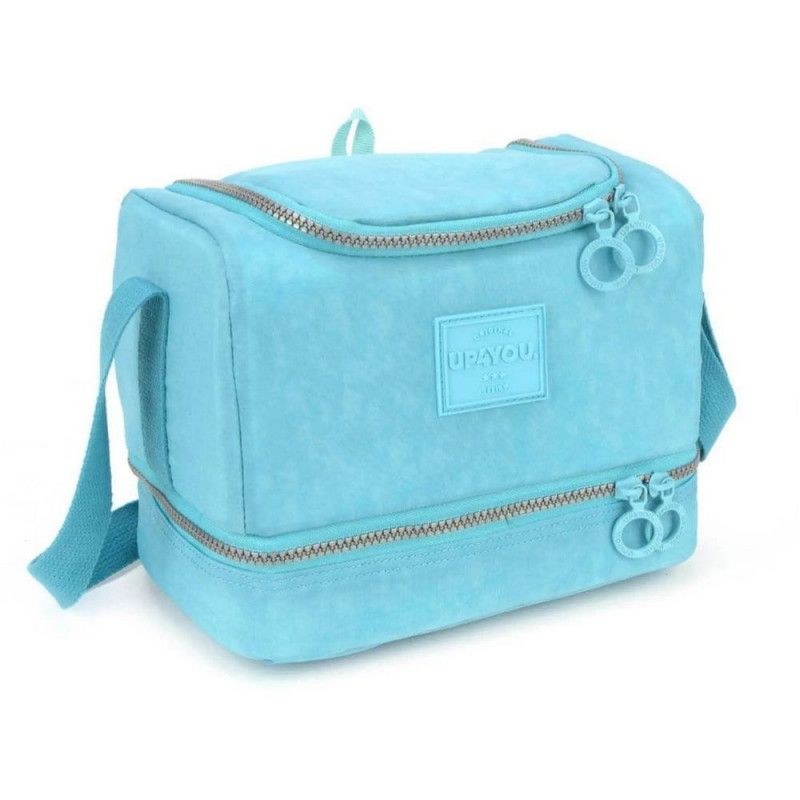 LANCHEIRA COM ALCA CRINKLE TURQUESA LUXCEL - 1 UNIDADE - REF. LA51682UP-TQ