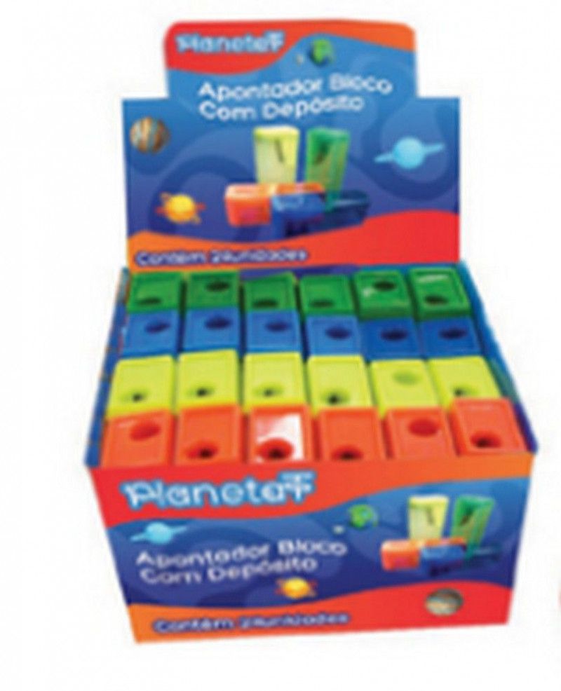 APONTADOR DEPOSITO BLOCO 6CM PLANETA - 0-1002.27.99 CAIXA COM 24 UNIDADES