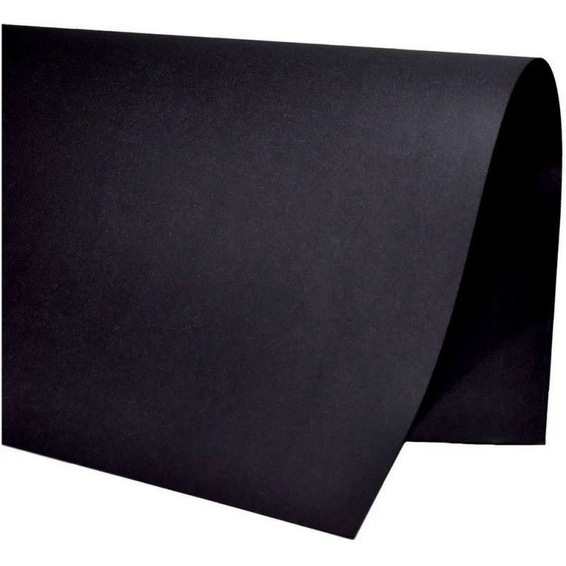PAPEL COLOR SET 48X66CM PRETO SCRITY - REF. CSP01.16 PTO - PACOTE COM 20 UNIDADES