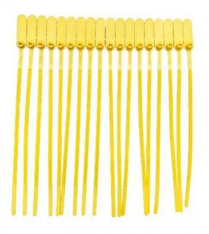 LACRE SEGURANCA 23CM NUMERADO C/100 JW - AMARELO PACOTE COM 1 UNIDADE
