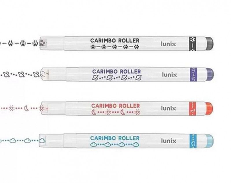 CANETA CARIMBO ROLLER LUNIX TILIBRA - REF. 34662 - CAIXA COM 24 UNIDADES