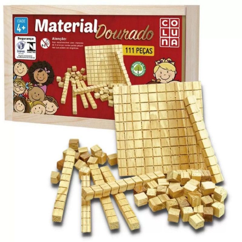MATERIAL DOURADO MADEIRA 111 PECAS COLUNA - REF. 790701 - 1 UNIDADE