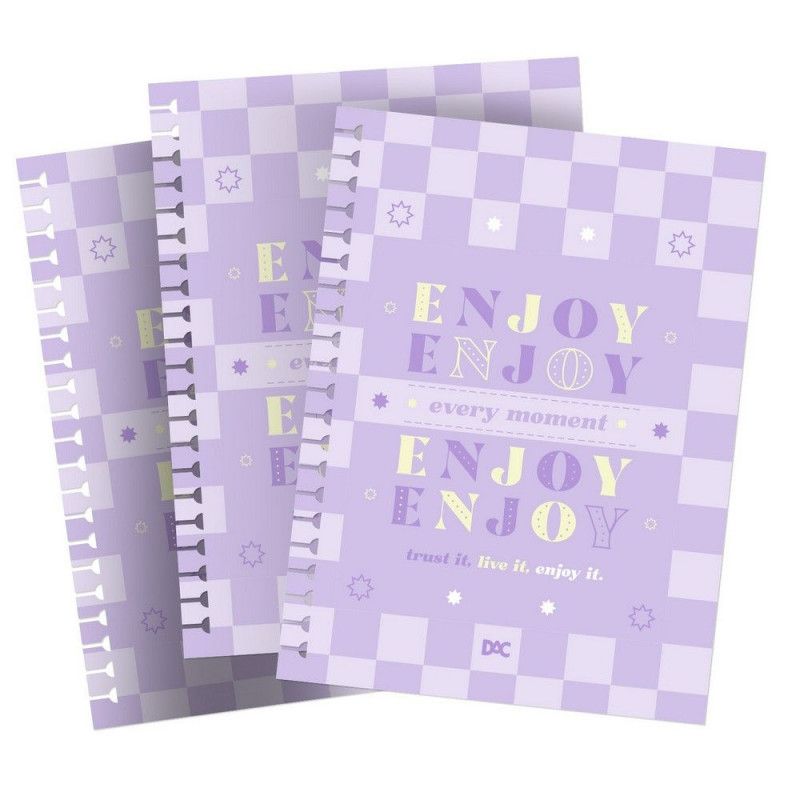 CADERNO SMART COLEGIAL COM FOLHAS E DIVISÓRIAS REPOSICIONÁVEIS DAC ENJOY – REF. 4167 – 1 UNIDADE