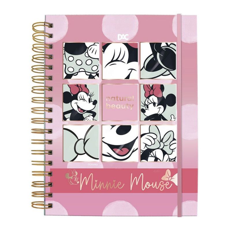 CADERNO SMART COLEGIAL UNIVERSITÁRIO COM FOLHAS E DIVISÓRIAS REPOSICIONÁVEIS DISNEY MINNIE – REF. 4202 – 1 UNIDADE