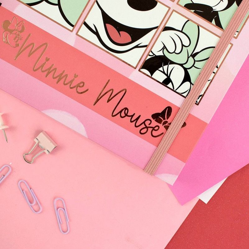 CADERNO SMART COLEGIAL UNIVERSITÁRIO COM FOLHAS E DIVISÓRIAS REPOSICIONÁVEIS DISNEY MINNIE – REF. 4202 – 1 UNIDADE