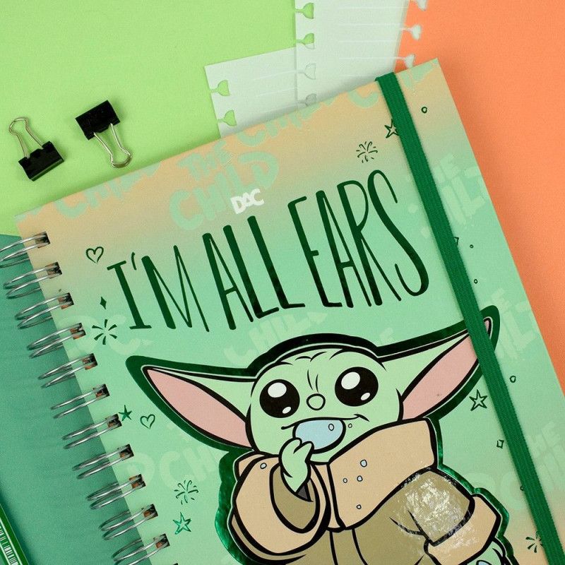 CADERNO SMART COLEGIAL COM FOLHAS E DIVISÓRIAS REPOSICIONÁVEIS LUCAS FILM STAR WARS MANDALORIAN – REF. 4215 – 1 UNIDADE