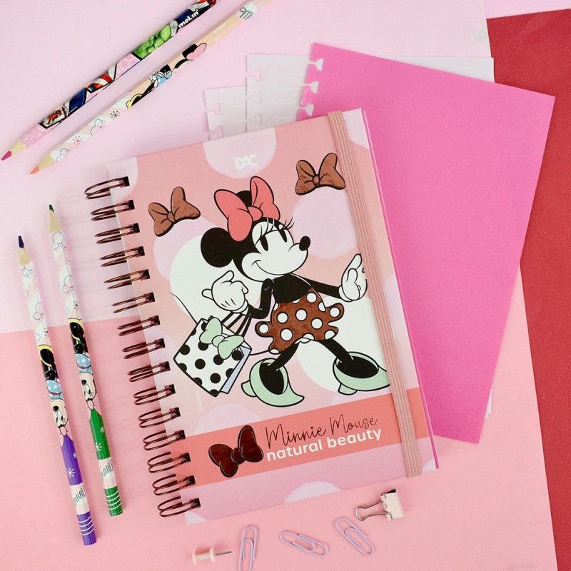 CADERNO SMART MINI COM FOLHAS E DIVISÓRIAS REPOSICIONÁVEIS DISNEY MINNIE – REF. 4202 – 1 UNIDADE