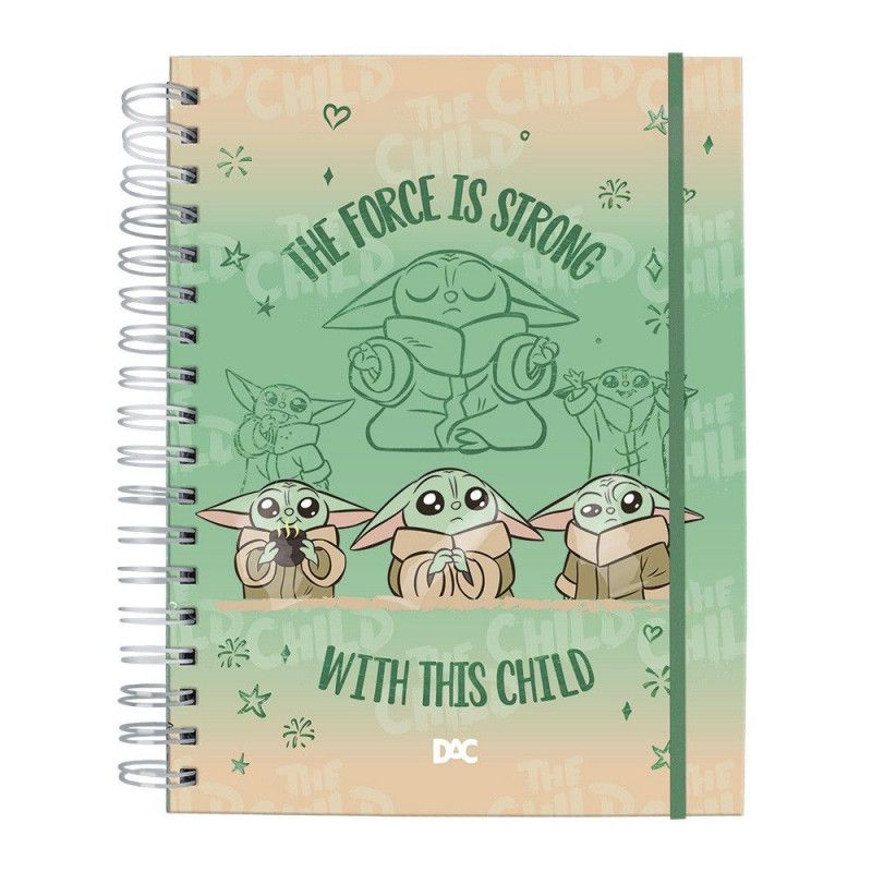 CADERNO SMART MINI COM FOLHAS E DIVISÓRIAS REPOSICIONÁVEIS LUCAS FILM STAR WARS MANDALORIAN – REF. 4216 – 1 UNIDADE