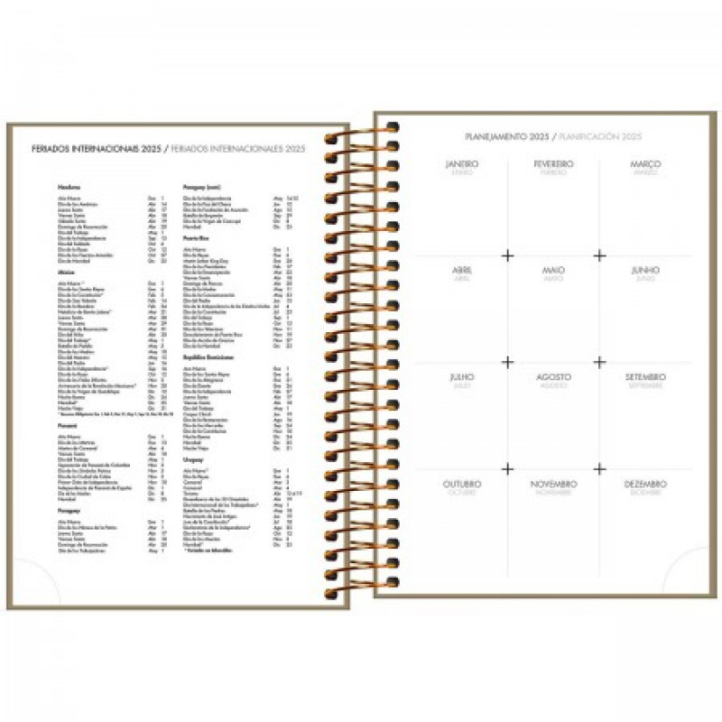 AGENDA ESPIRAL NAPOLI CORES M5 TILIBRA 2026 - REF. 347779 - PACOTE COM 5 UNIDADES