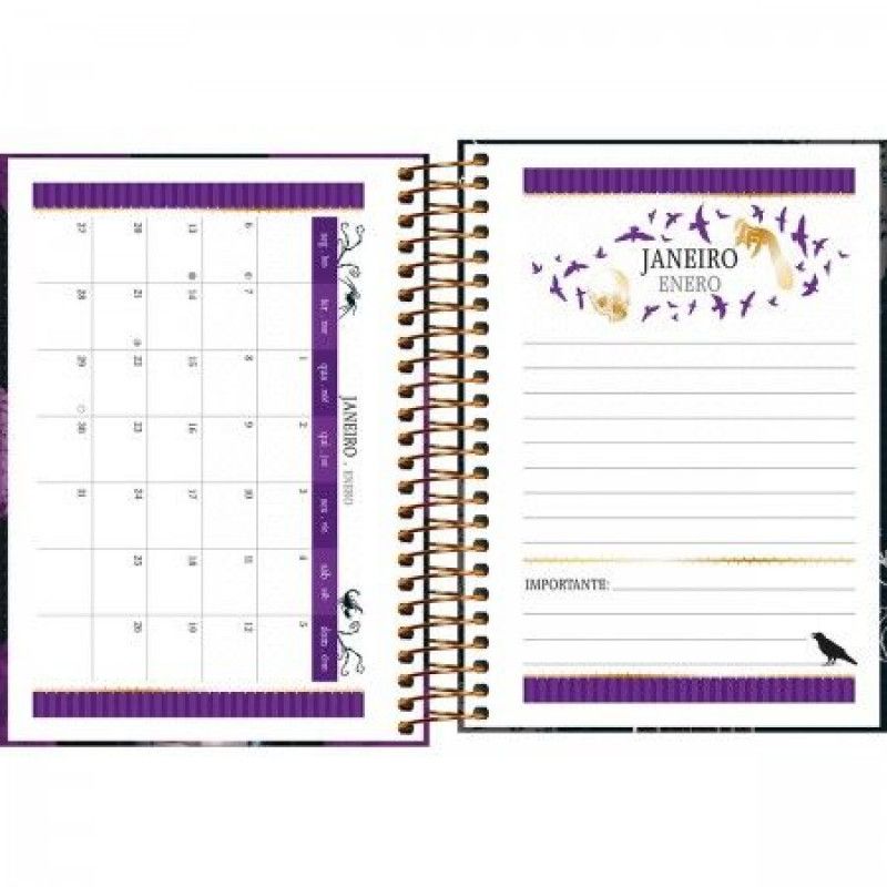 AGENDA ESPIRAL WANDINHA M4 TILIBRA 2025 - REF. 349275 - PACOTE COM 5 UNIDADES