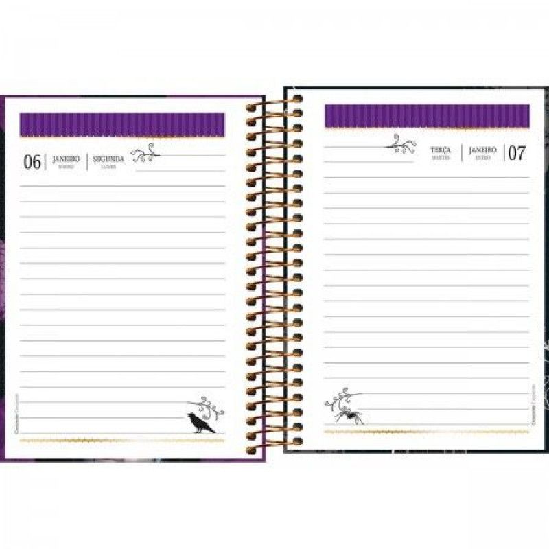 AGENDA ESPIRAL WANDINHA M4 TILIBRA 2025 - REF. 349275 - PACOTE COM 5 UNIDADES