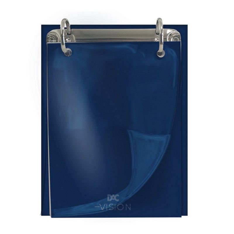 FICHARIO 1/4 2 ARGOLAS VERTICAL VISION AZUL DAC - REF. 4226 - 1 UNIDADE