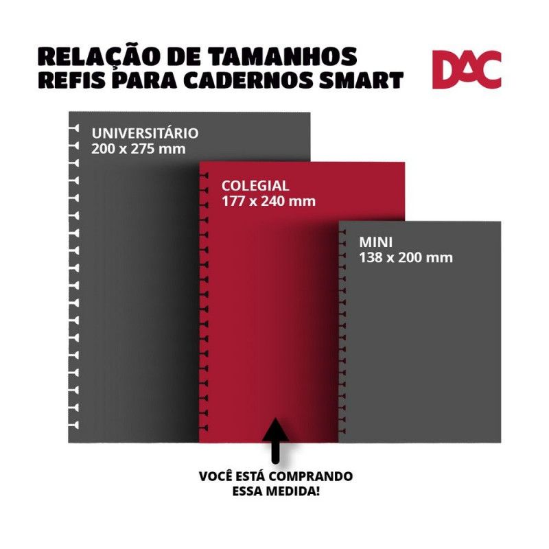 REFIL DE FOLHAS PARA CADERNOS SMART COLEGIAL COM 48 FOLHAS COLORIDAS E PAUTA BRANCA – REF. 4167RE – 1 UNIDADE
