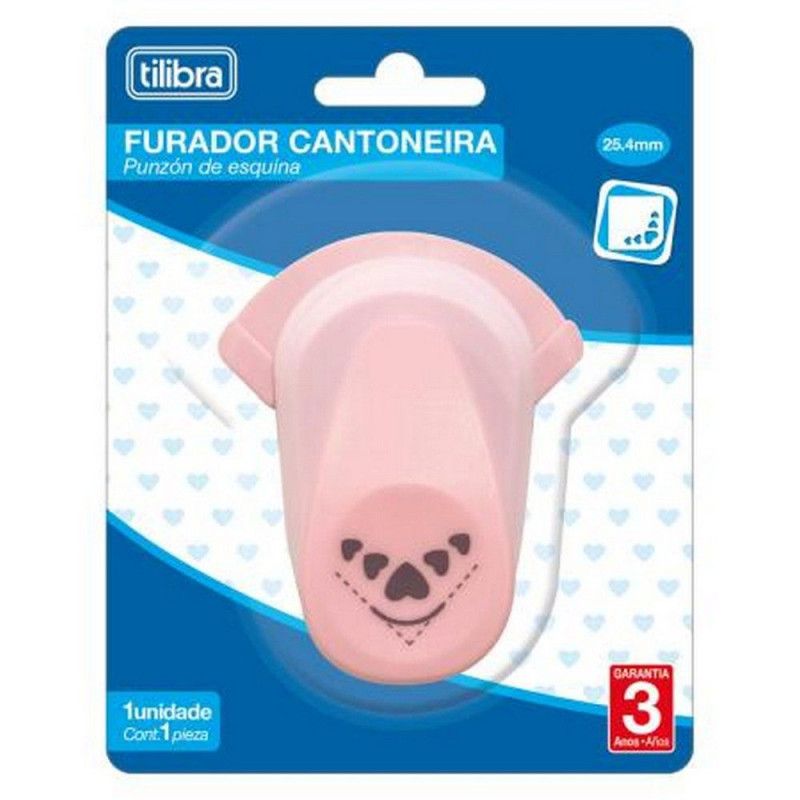 PERFURADOR DE CANTO 25MM CORACAO TILIBRA - REF. 34550 - 1 UNIDADE