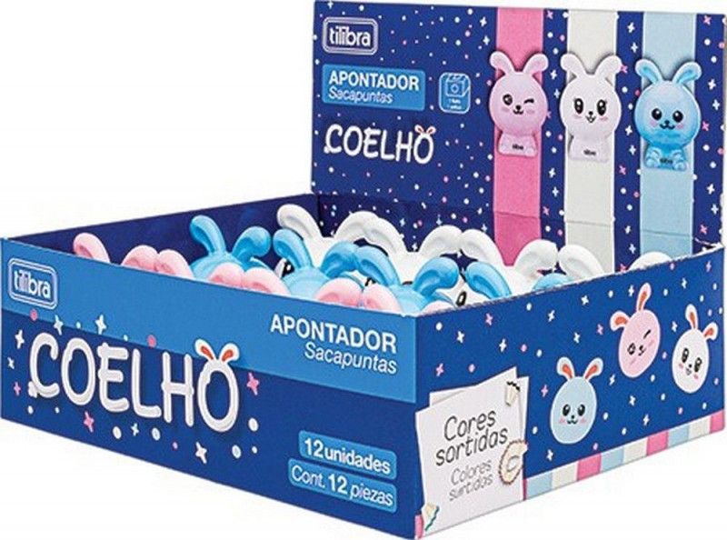 APONTADOR COM DEPOSITO COELHO TILIBRA - REF. 32528 - CAIXA COM 12 UNIDADES