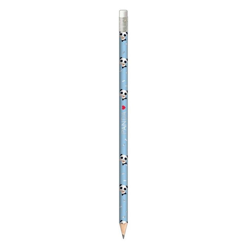 LAPIS PRETO N.2 REDONDO COM BORRACHA PANDA TILIBRA - REF. 34646 - CAIXA COM 72 UNIDADES