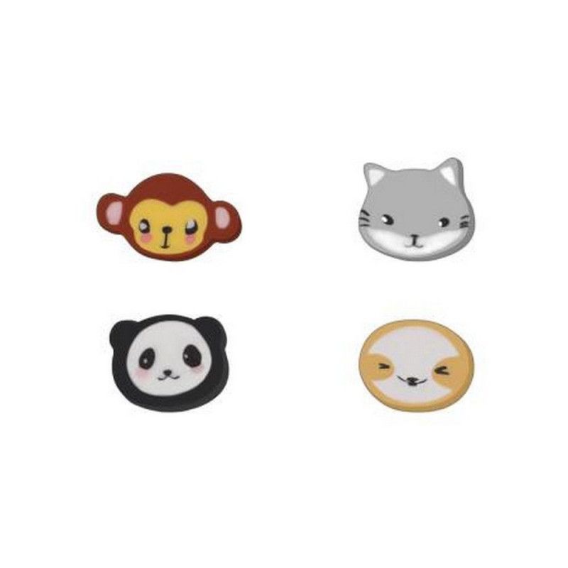 BORRACHA MINI PETS SORTIDO TILIBRA - REF. 34506 - CAIXA COM 4 POTES