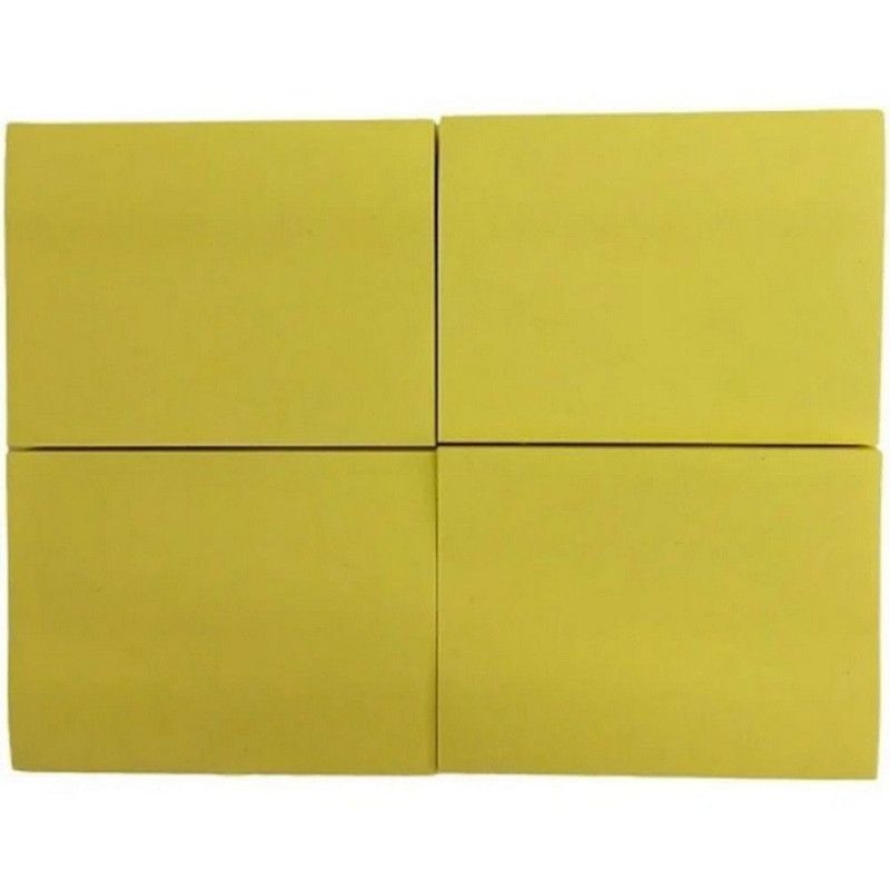 BLOCO ADESIVO DE ANOTACAO 38X 50MM 100FL AMARELO PLANETA - REF. 0-1001.3.06 - CAIXA COM 12 UNIDADES