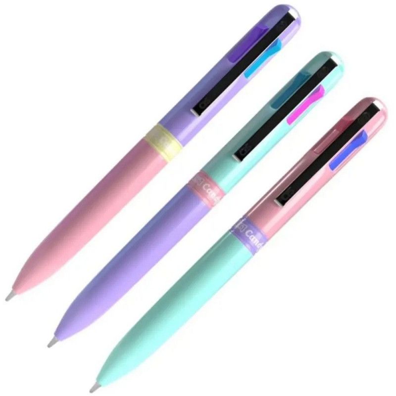 CANETA ESFEROGRAFICA 0.7 4 CORES CANDY CIS - REF. 52.8234 - CAIXA COM 12 UNIDADES