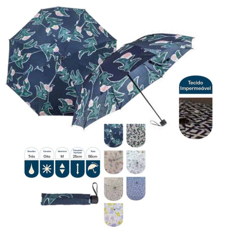 SOMBRINHA ESTAMPADA LUXO MIX - REF. 24342 - 1 UNIDADE SORTIDA